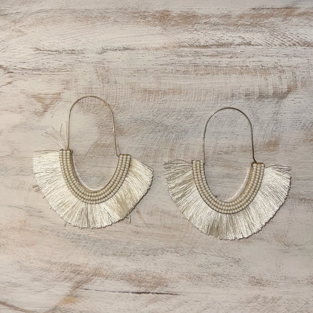 Fan Tassel/Fringe Earrings